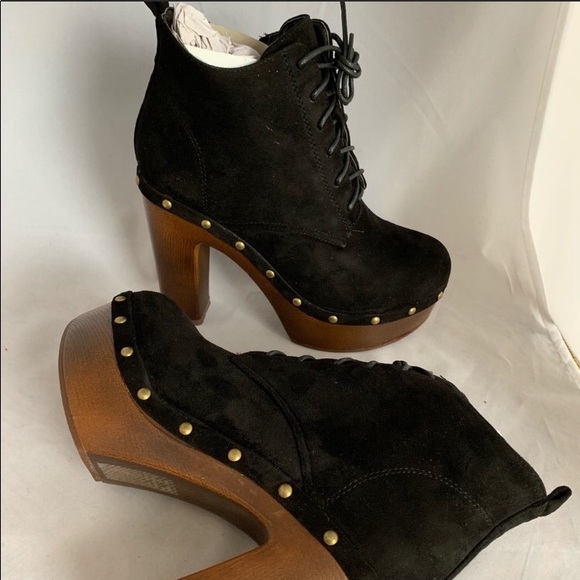 Beston NEW faux suede lace up boots - Picture 4 of 7